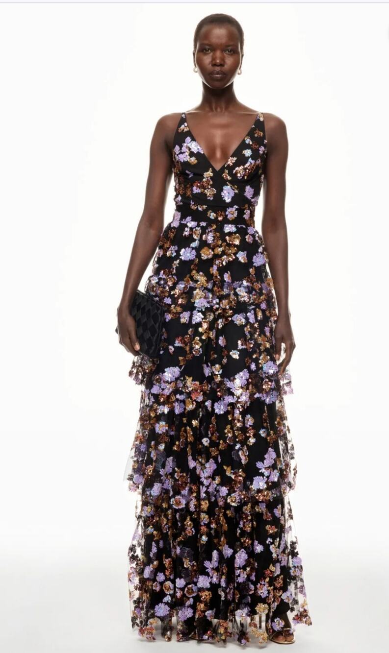 Dress The Population Lorain Gown Women Dress Size L
